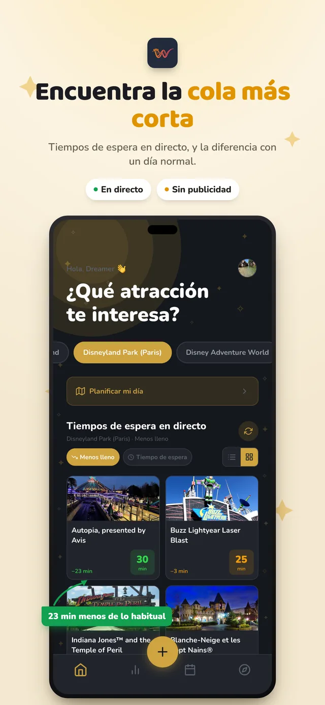 La pantalla de inicio de WikiCoaster